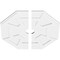 Ekena Millwork Logan Architectural Grde PVC Contemporary Ceiling Medallion, Two Piece, 28"OD x 3"ID x 9 3/4"C x 1"P CMP28LG2-03000 - alternate 4